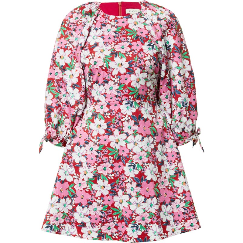 Oasis Šaty zelená / pink / červená / bílá 109494940