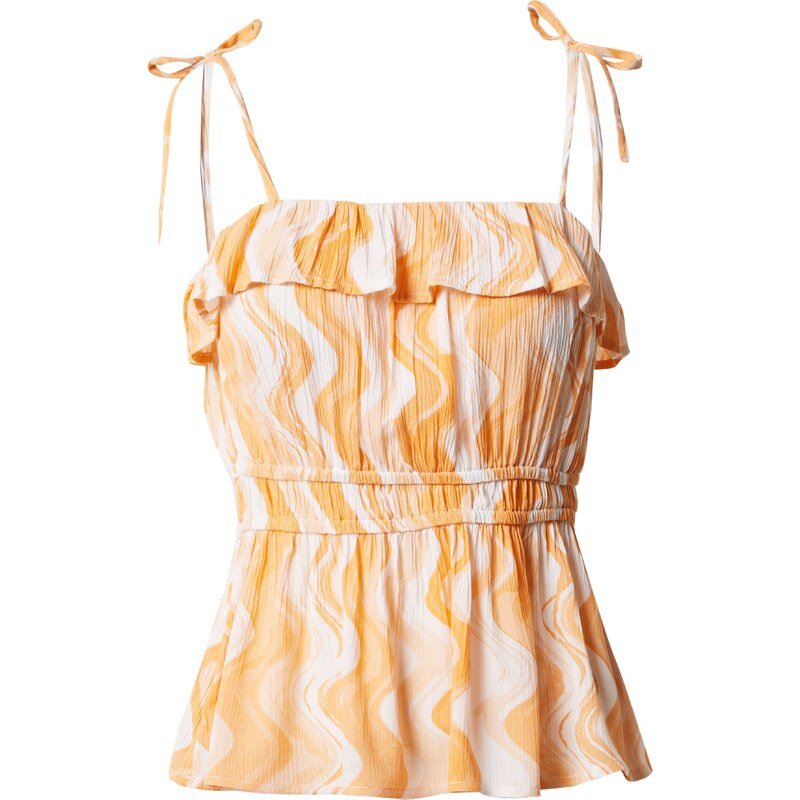 Dorothy Perkins Top oranžová / meruňková / bílá 110665893