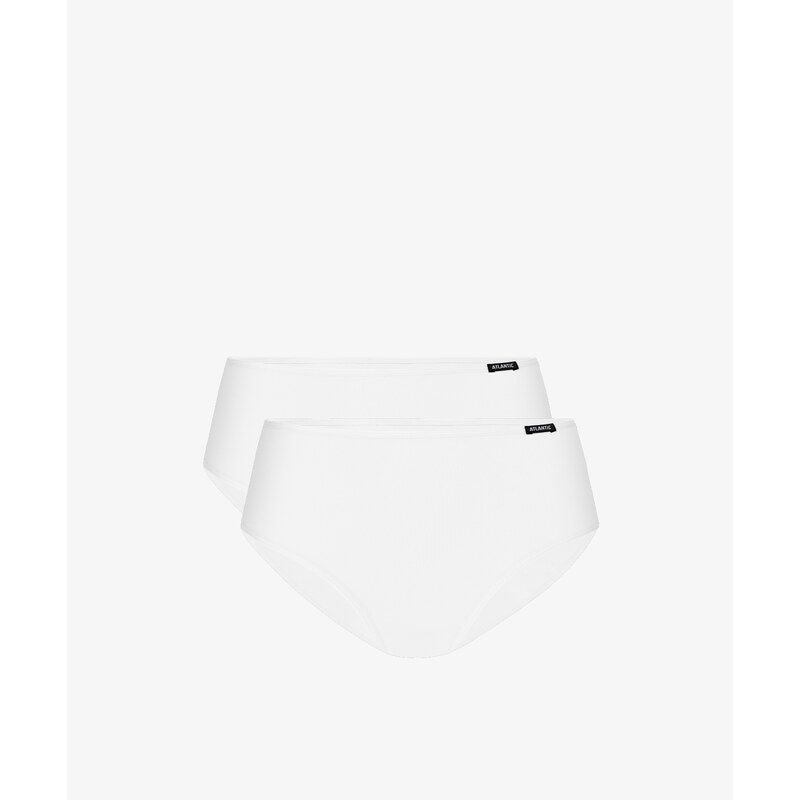Dámské klasické kalhotky ATLANTIC 2Pack - bílé