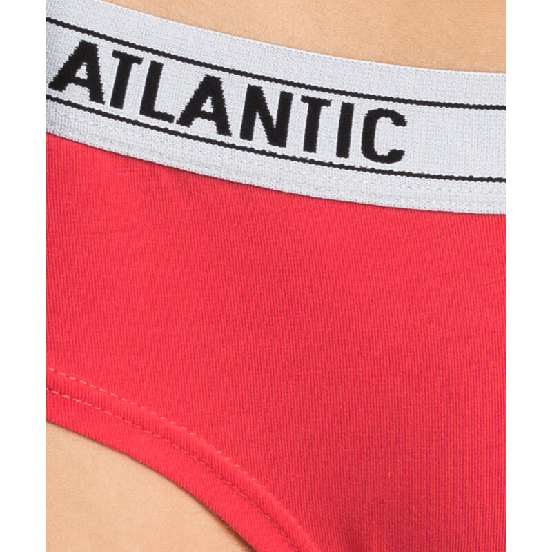 Dámské kalhotky Half Hipster ATLANTIC 3Pack - korálová, žlutá, modrá