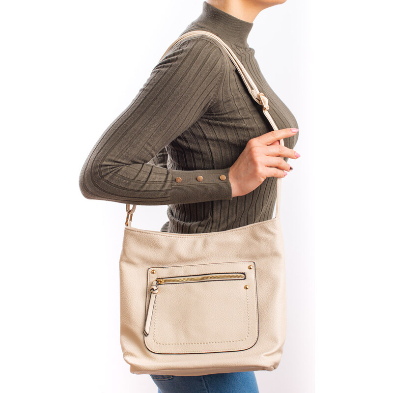 Beige handbag women's messenger bag Shelvt