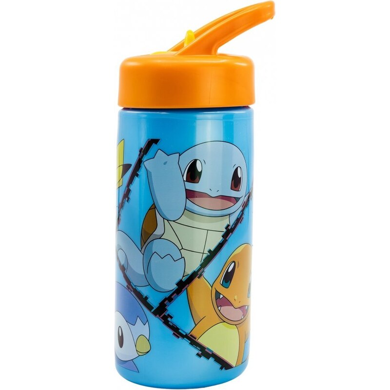 Stor Sportovní láhev na pití Pokémon s brčkem - 410 ml