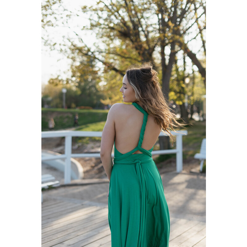 By Your Side Woman's Maxi Dress Infinity Spring Grass