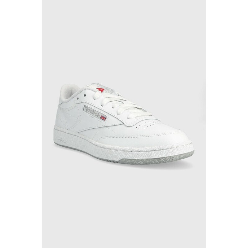 Kožené sneakers boty Reebok Classic Club C bílá barva, FZ6011-WH/WH/PG3