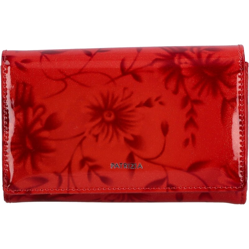 PATRIZIA Luxusní dámská kožená peněženka Cecil, červená new