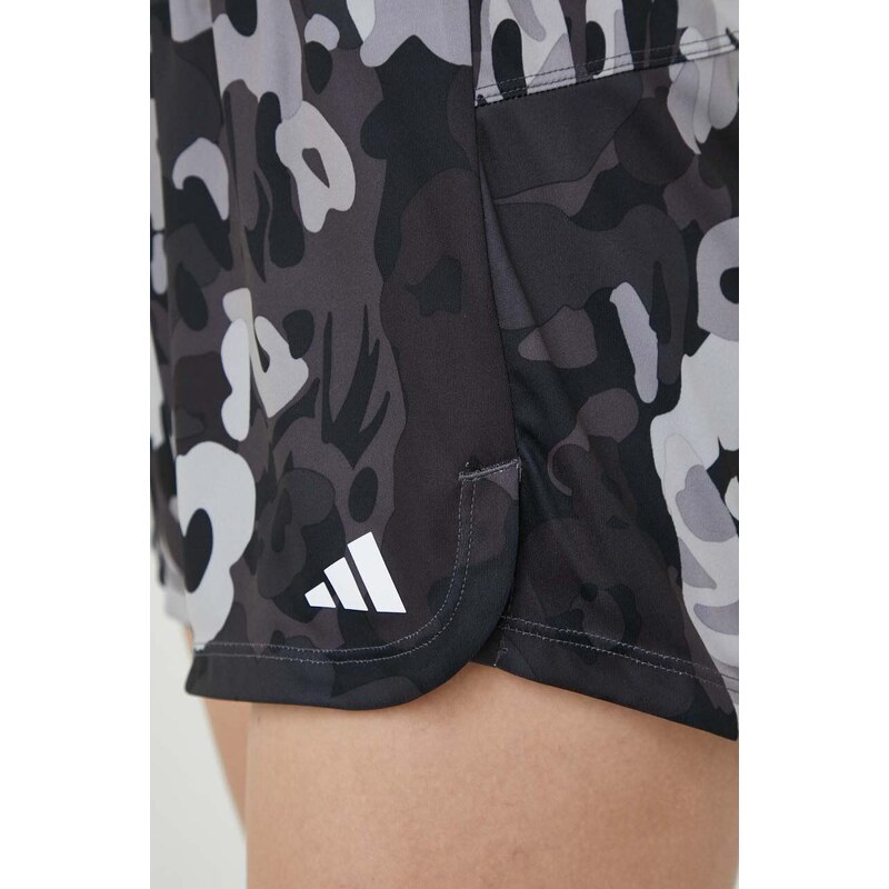 Tréninkové šortky adidas Performance Training Essentials šedá barva, vzorované, medium waist