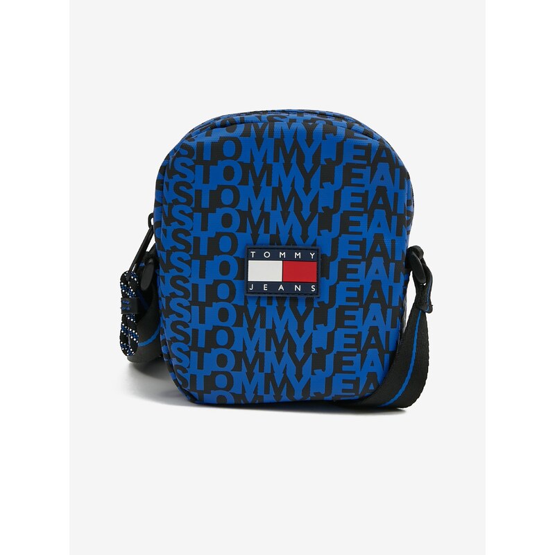 Tommy Hilfiger Modrá pánská vzorovaná taška přes rameno Tommy Jeans Logoman - Pánské
