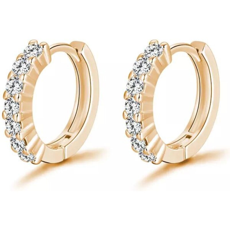 Olivie Stříbrné 14mm KRUHY GOLD 7271 76699871