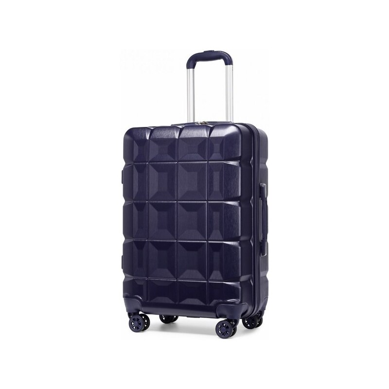 KONO Cestovní kufr - malý ABS plastový tmavomodrý