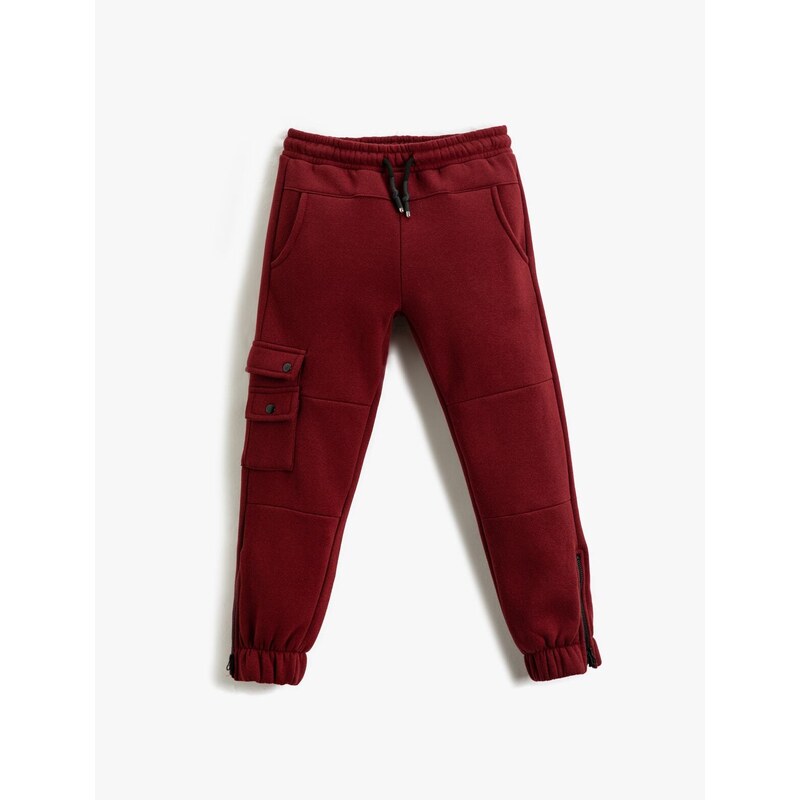 Koton Jogger Pants With Thick Flap, Pocket Detailed, Zippered Legs.