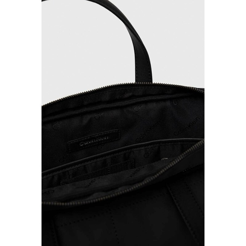Taška na notebook Calvin Klein černá barva