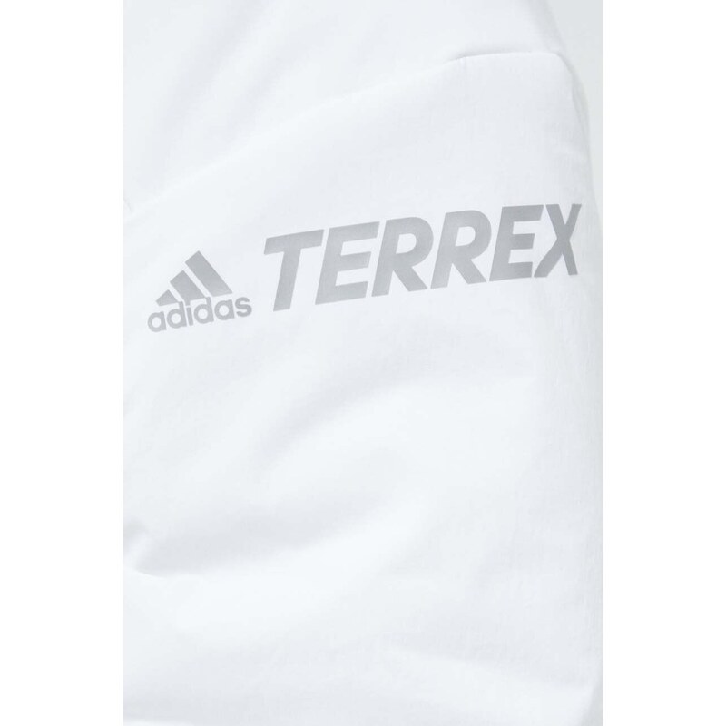 Péřová sportovní bunda adidas TERREX Myshelter bílá barva