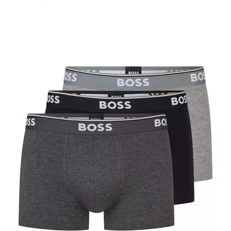 Hugo Boss pánské boxerky 3pack černé a šedé