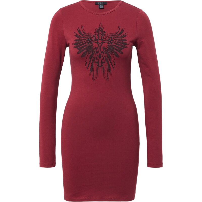 Nasty Gal Šaty červená / černá