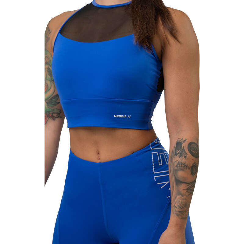 NEBBIA FIT Activewear Vyztužená Sportovní podprsenka 437 Blue