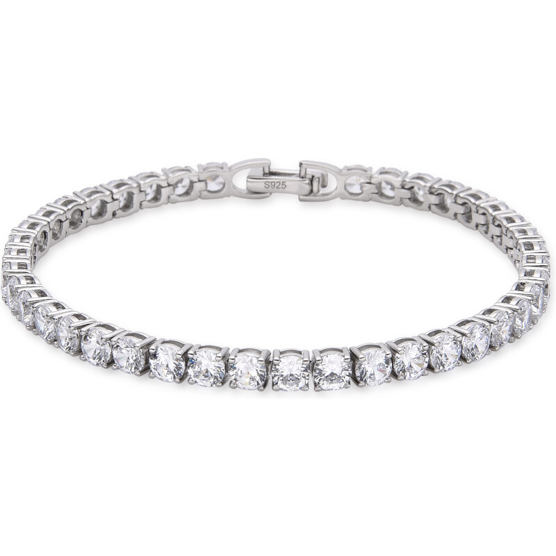 Olivie Stříbrný tenisový 19cm/4mm náramek 7281 76730901