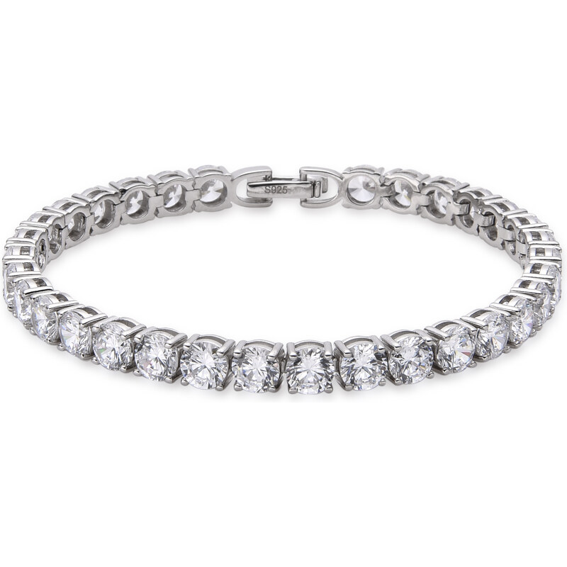 Olivie Stříbrný tenisový 19cm/5mm náramek 7284 76730904