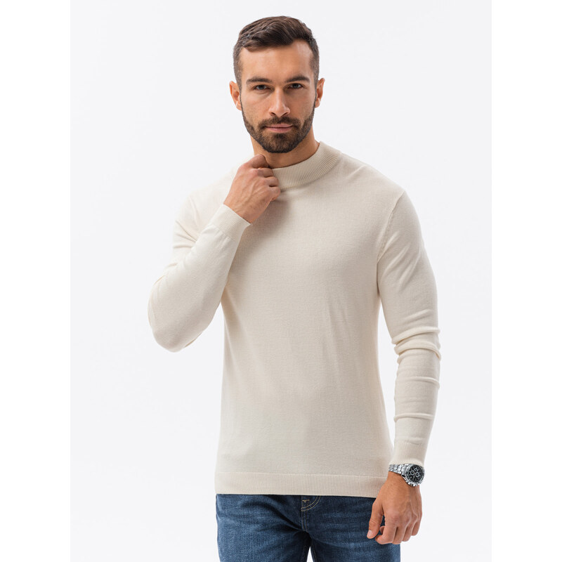 Ombre Clothing Pánský svetr - ecru E178