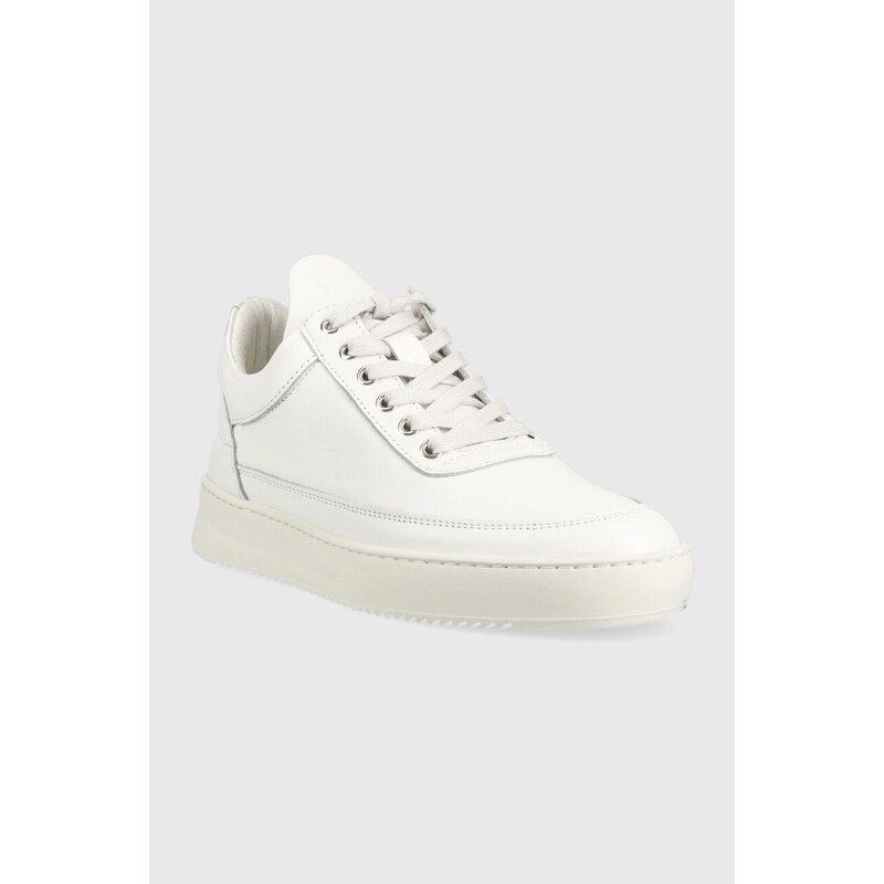 Kožené sneakers boty Filling Pieces Low Top Ripple Nappa bílá barva, 25121721855