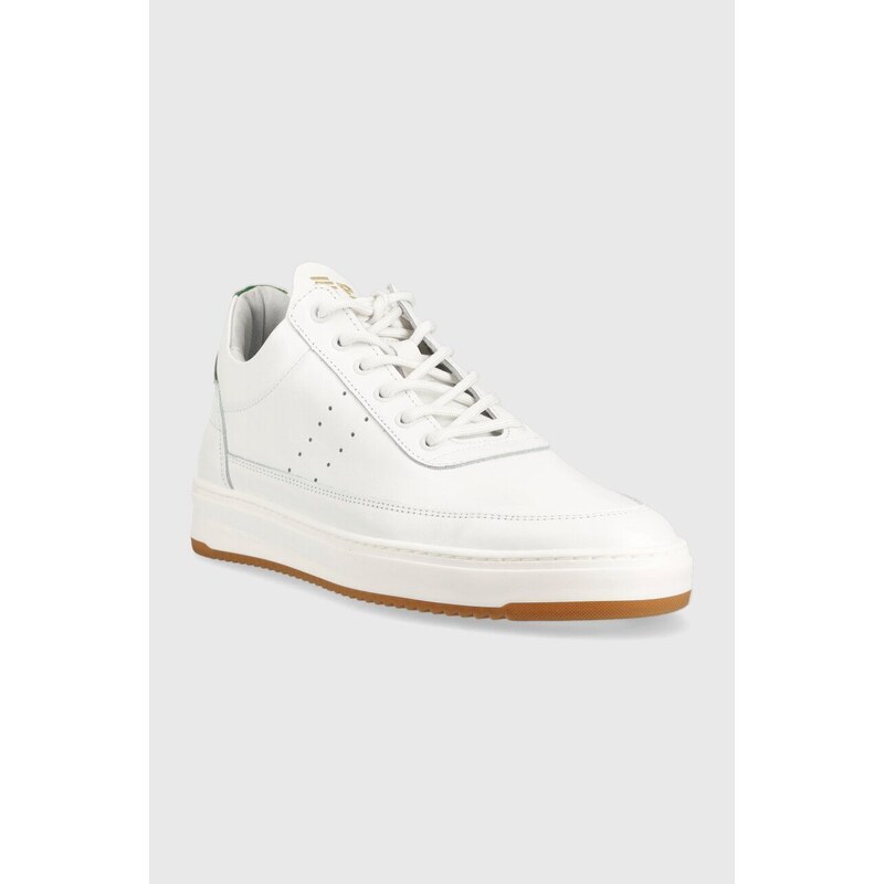 Kožené sneakers boty Filling Pieces Low Top Bianco bílá barva, 10127791926