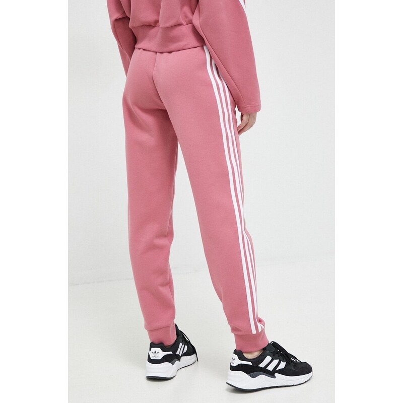 Tepláky adidas růžová barva, s aplikací