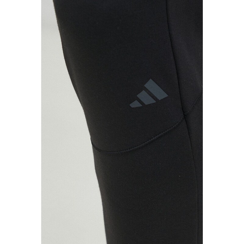 Tréninkové kalhoty adidas Performance Designed for Training černá barva, hladké