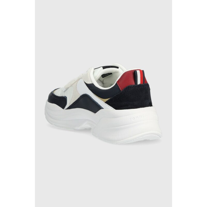 Sneakers boty Tommy Hilfiger ELEVATED CHUNKY RUNNER tmavomodrá barva