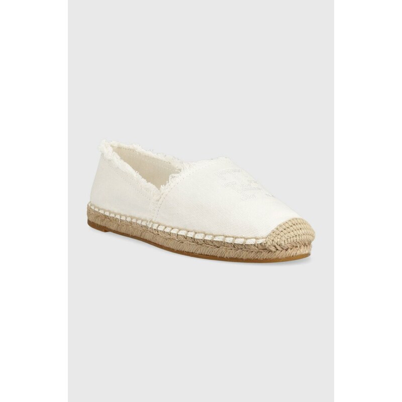 Espadrilky Tommy Hilfiger ECRU DENIM ESPADRILLE bílá barva, FW0FW07271