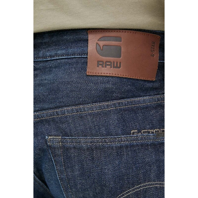 Džínové šortky G-Star Raw pánské, tmavomodrá barva