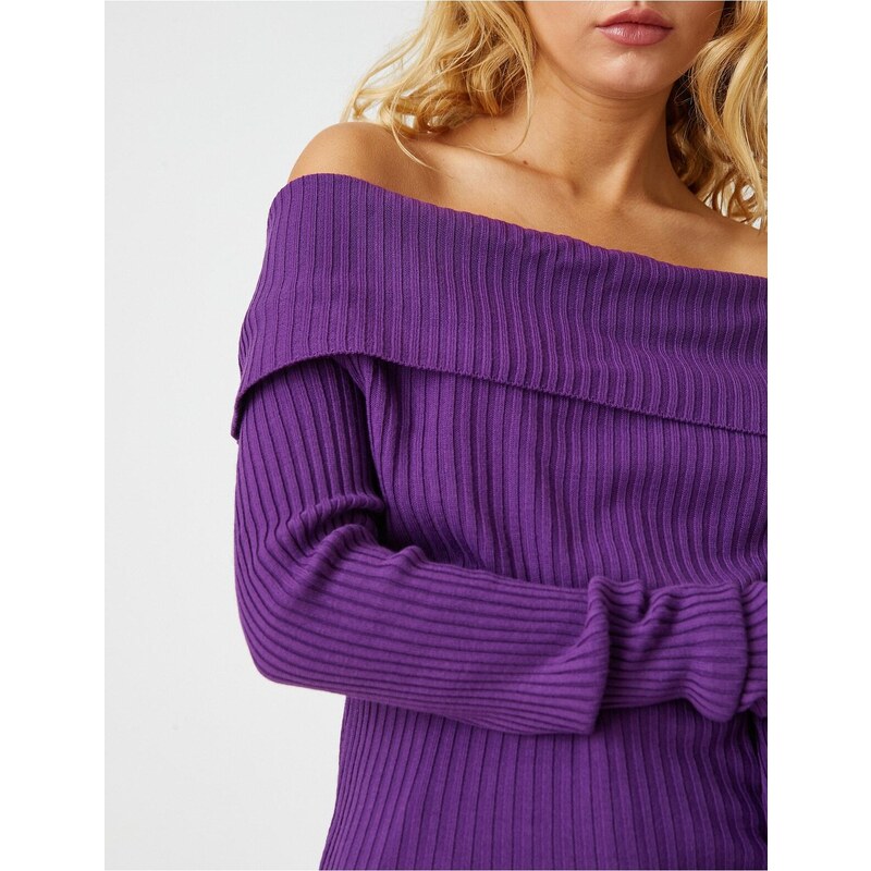 Koton pletený svetr s odhalenými rameny