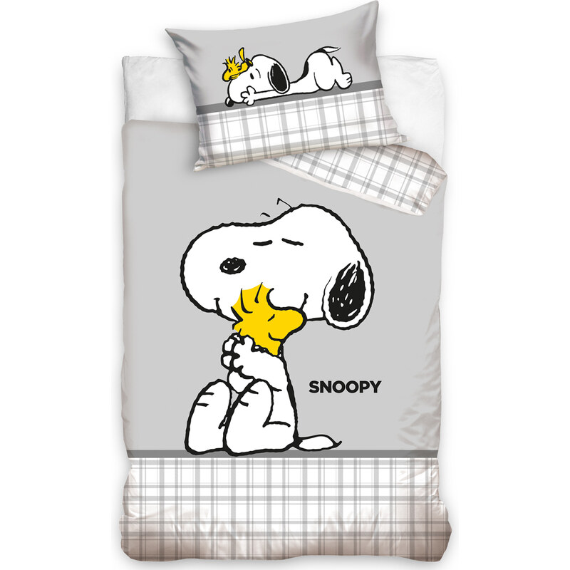 Carbotex Povlečení do postýlky Snoopy Nejlepší Kamarádi