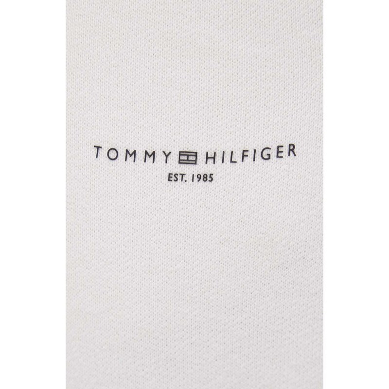 Tepláky Tommy Hilfiger béžová barva, hladké