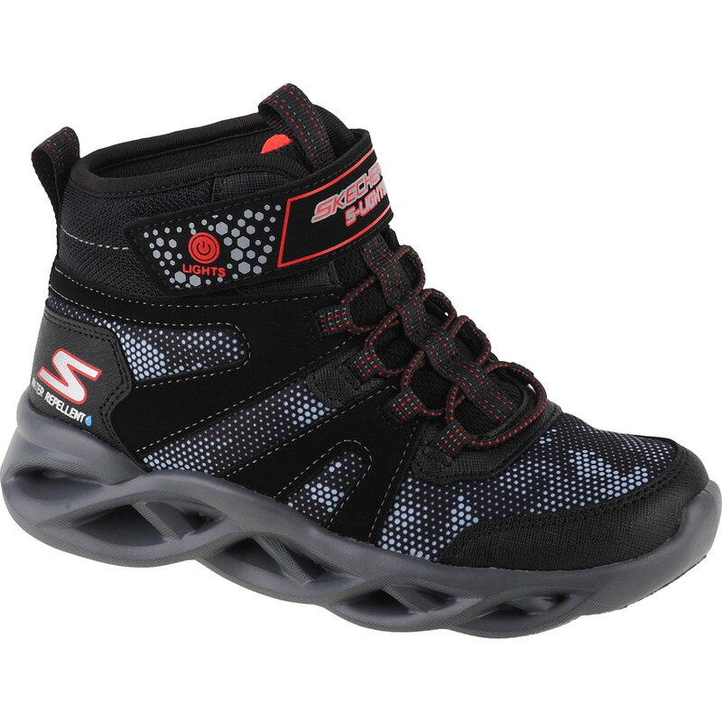 Černé chlapecké boty Skechers Twisted Brights - Zerrix Černá