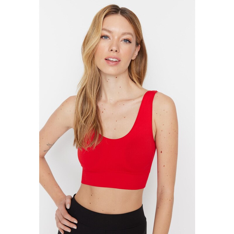 Trendyol Red Seamless/Seamless Support/Shaping Knitted Sports Bra
