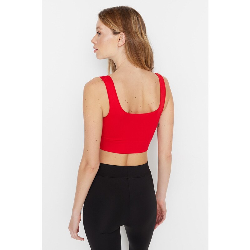 Trendyol Red Seamless/Seamless Support/Shaping Knitted Sports Bra