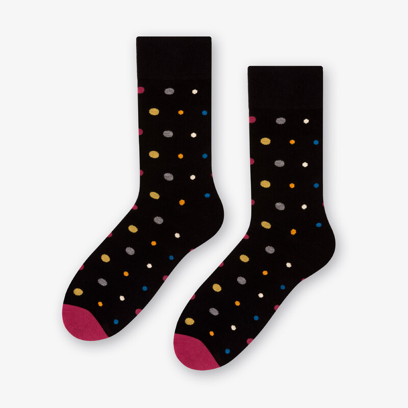 More Ponožky Mix Dots 140-051 Black Black