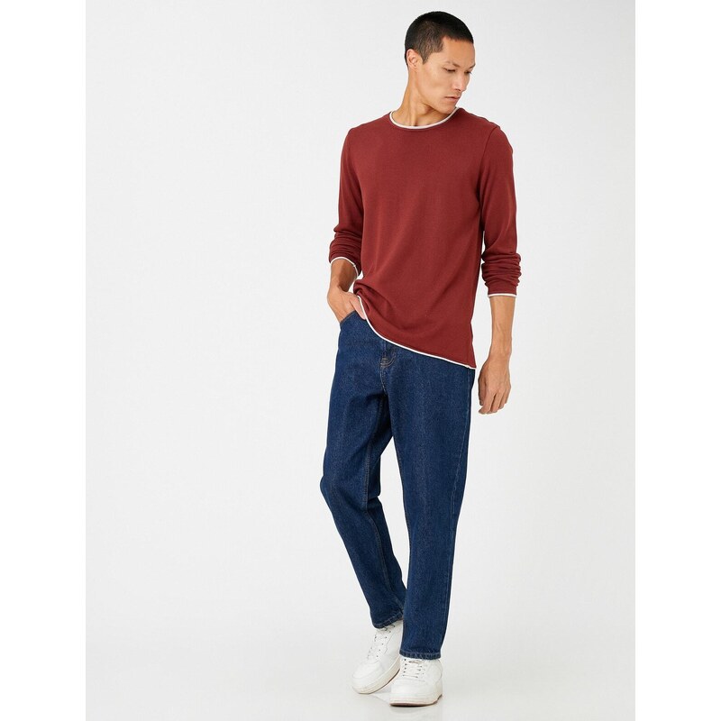 Koton Basic Knitwear Sweater Crew Neck Long Sleeve