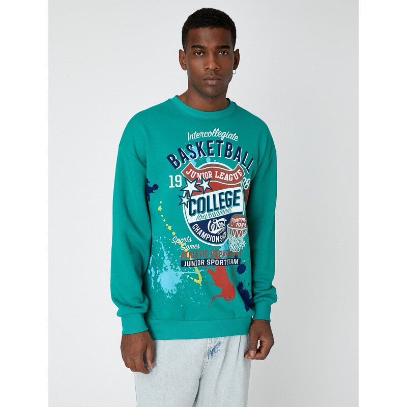 Koton College Printed Sweatshirt