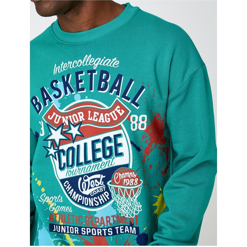 Koton College Printed Sweatshirt