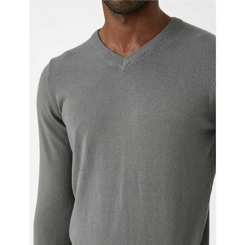 Koton Basic Knitwear Sweater V-Neck