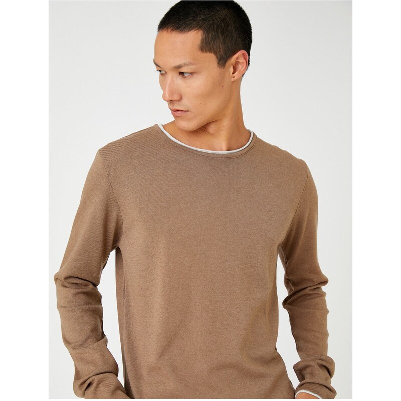 Koton Basic Knitwear Sweater Crew Neck Long Sleeved