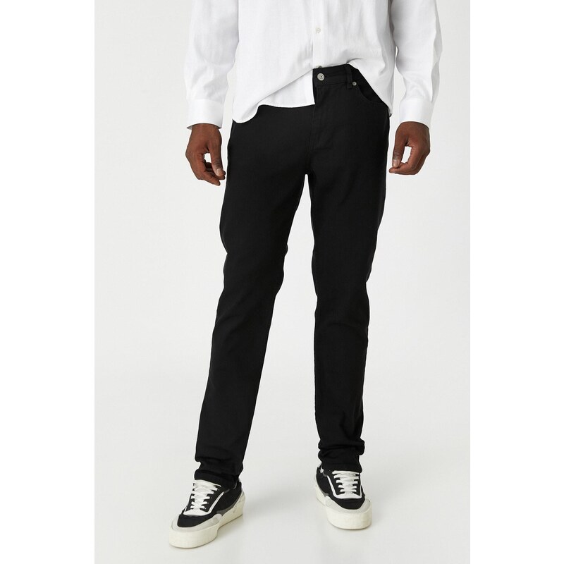 Koton Black Pocket Detailed Jean