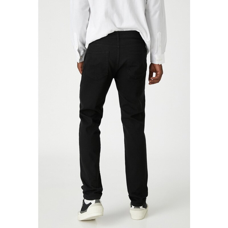 Koton Black Pocket Detailed Jean