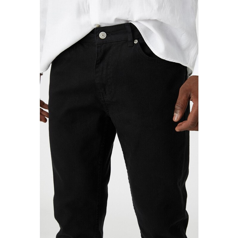 Koton Black Pocket Detailed Jean