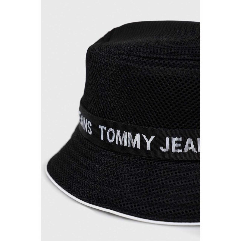 Klobouk Tommy Jeans černá barva