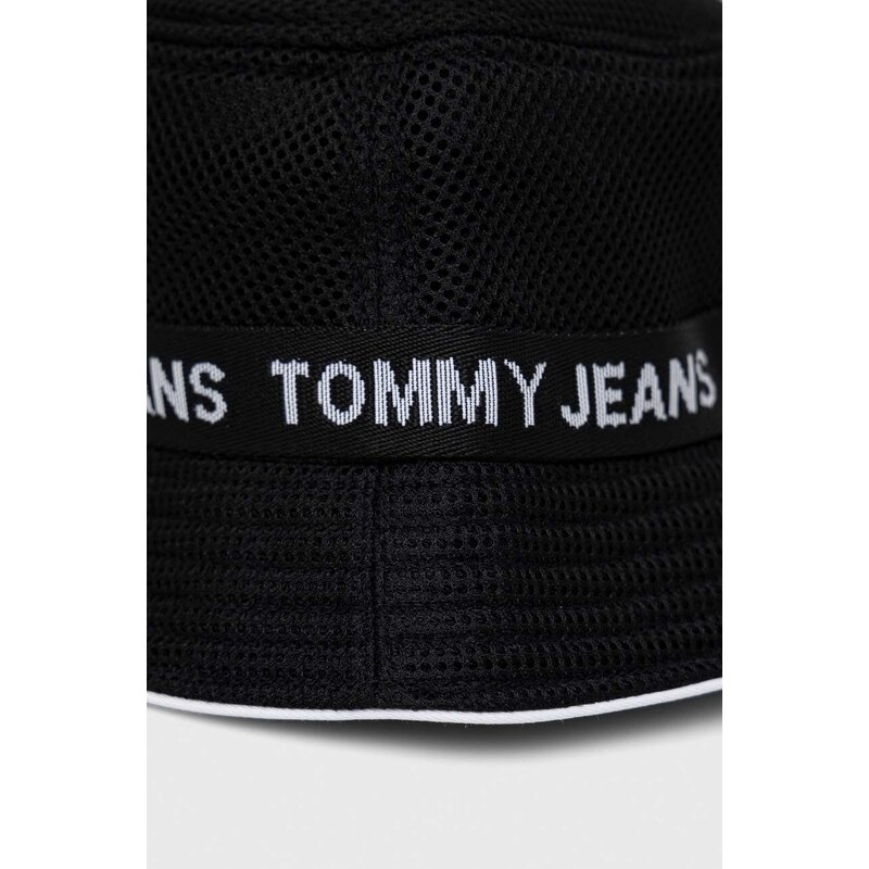 Klobouk Tommy Jeans černá barva