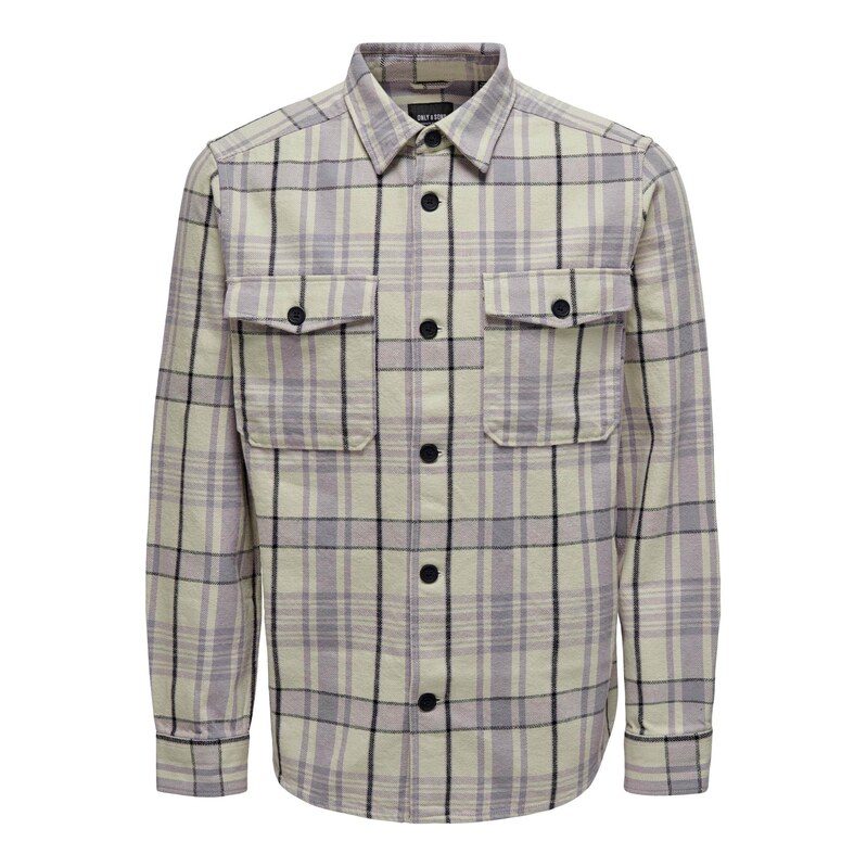 Only & Sons Košile ONSMilo režná / šeříková / černá