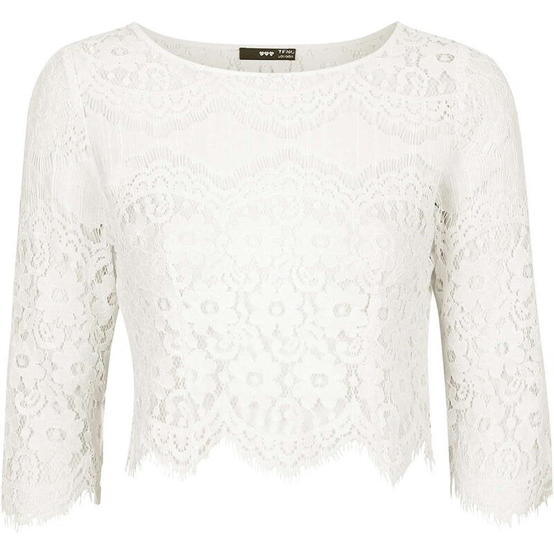 Topshop **Bari Lace Crop Top by TFNC