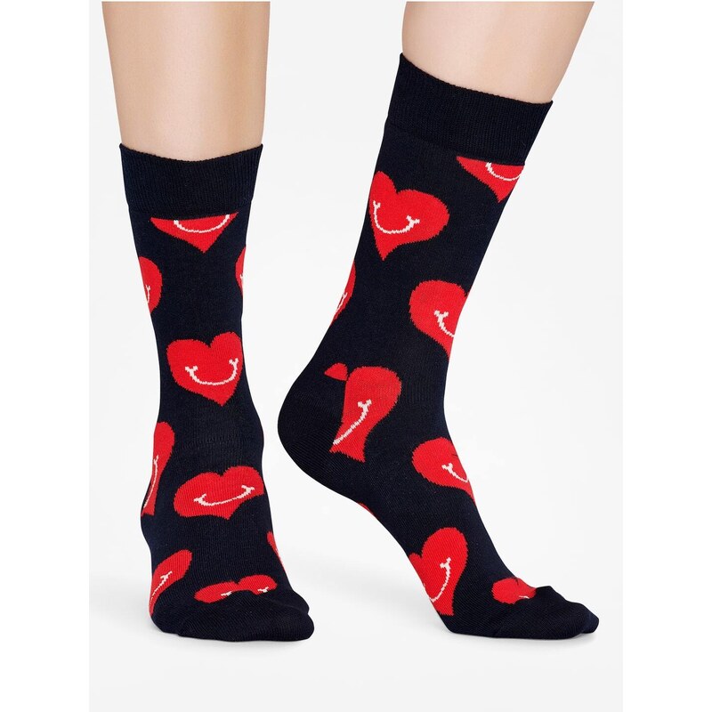 Happy Socks Smiley Heart (black/red)černá