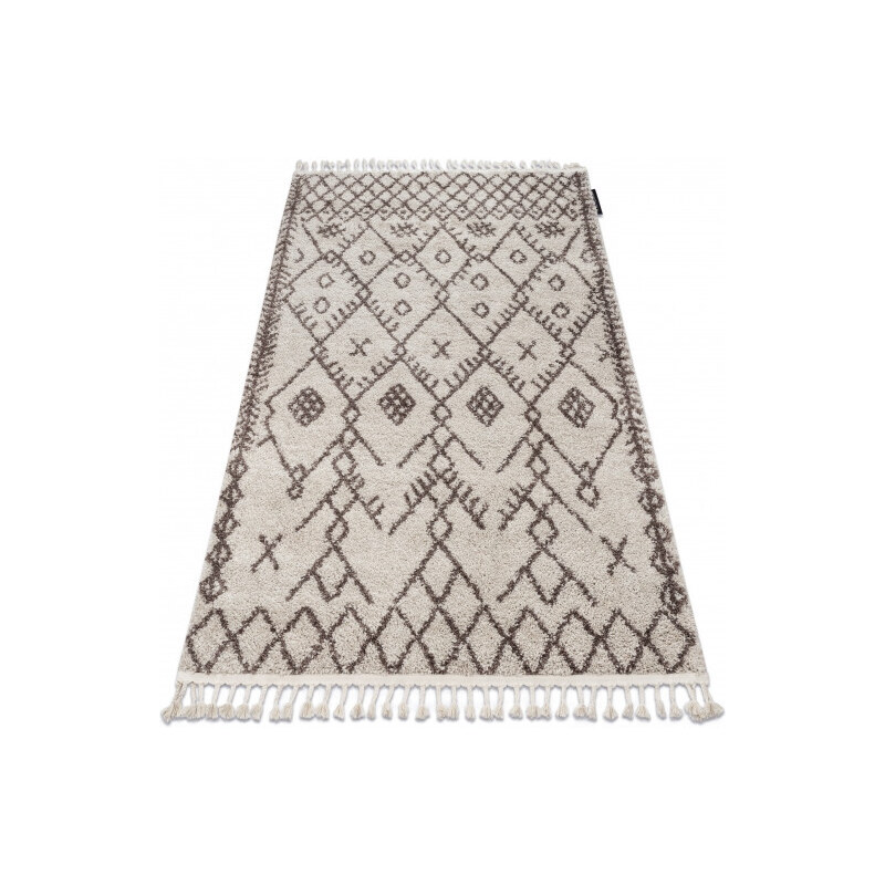 Dywany Łuszczów Kusový koberec Berber Tanger B5940 cream and brown - 80x150 cm